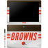 NFL Cleveland Browns White Striped Galaxy Book 12in Skin