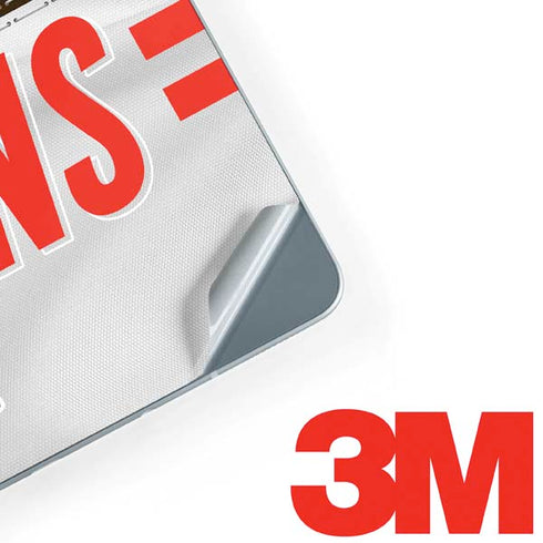 NFL Cleveland Browns White Striped Galaxy Book 12in Skin