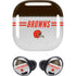 NFL Cleveland Browns White Striped Galaxy Buds Pro Skin