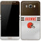NFL Cleveland Browns White Striped Galaxy J7 Skin
