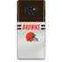 NFL Cleveland Browns White Striped Galaxy Note 9 Skin