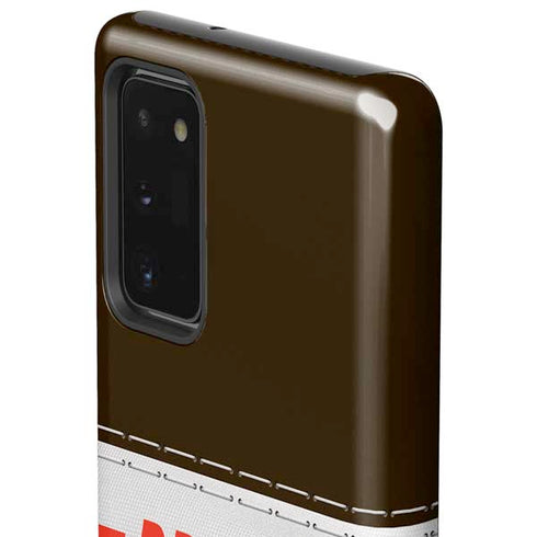 NFL Cleveland Browns White Striped Galaxy Note20 5G Pro Case