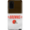 NFL Cleveland Browns White Striped Galaxy Note20 5G Pro Case
