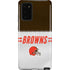 NFL Cleveland Browns White Striped Galaxy Note20 5G Pro Case