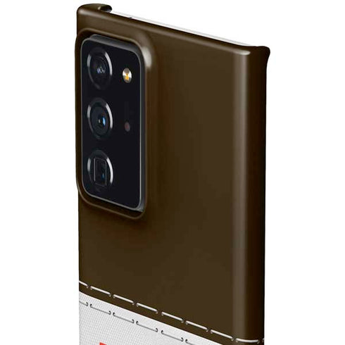 NFL Cleveland Browns White Striped Galaxy Note20 Ultra 5G Lite Case