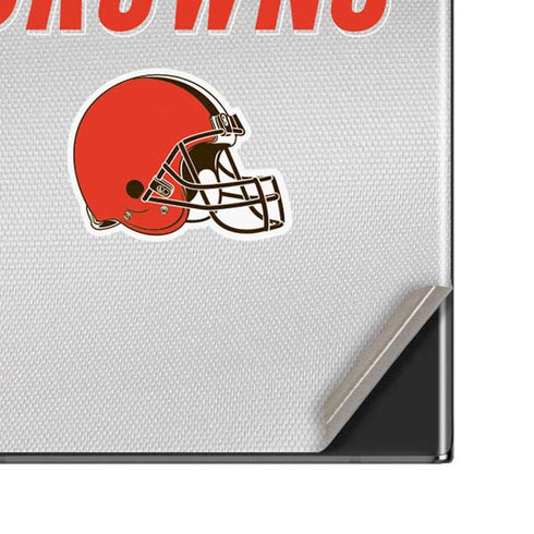NFL Cleveland Browns White Striped Galaxy Note20 Ultra 5G Skin
