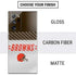 NFL Cleveland Browns White Striped Galaxy Note20 Ultra 5G Skin