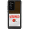 NFL Cleveland Browns White Striped Galaxy Note20 Ultra 5G Waterproof Case