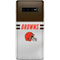 NFL Cleveland Browns White Striped Galaxy S10 Plus Skin