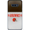 NFL Cleveland Browns White Striped Galaxy S10e Skin