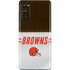 NFL Cleveland Browns White Striped Galaxy S20 Fan Edition Skin