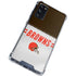 NFL Cleveland Browns White Striped Galaxy S20 FE Clear Case