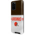 NFL Cleveland Browns White Striped Galaxy S20 Plus Pro Case