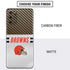 NFL Cleveland Browns White Striped Galaxy S20 Plus Skin