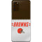 NFL Cleveland Browns White Striped Galaxy S20 Plus Skin