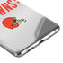 NFL Cleveland Browns White Striped Galaxy S20 Plus Skin