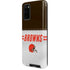 NFL Cleveland Browns White Striped Galaxy S20 Pro Case
