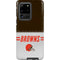 NFL Cleveland Browns White Striped Galaxy S20 Ultra 5G Pro Case