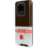 NFL Cleveland Browns White Striped Galaxy S20 Ultra 5G Pro Case