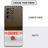 NFL Cleveland Browns White Striped Galaxy S20 Ultra 5G Skin