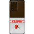 NFL Cleveland Browns White Striped Galaxy S20 Ultra 5G Skin
