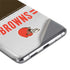 NFL Cleveland Browns White Striped Galaxy S20 Ultra 5G Skin