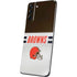NFL Cleveland Browns White Striped Galaxy S21 5G Skin
