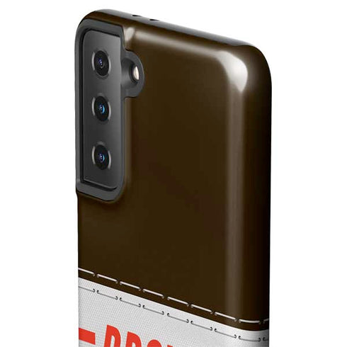 NFL Cleveland Browns White Striped Galaxy S21 Plus 5G Pro Case