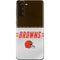 NFL Cleveland Browns White Striped Galaxy S21 Plus 5G Skin