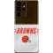 NFL Cleveland Browns White Striped Galaxy S21 Ultra 5G Skin