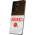 NFL Cleveland Browns White Striped Galaxy S21 Ultra 5G Skin
