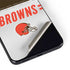 NFL Cleveland Browns White Striped Galaxy S22 Plus Skin