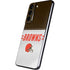 NFL Cleveland Browns White Striped Galaxy S22 Skin