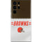 NFL Cleveland Browns White Striped Galaxy S22 Ultra Skin