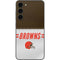 NFL Cleveland Browns White Striped Galaxy S23 Plus Skin
