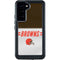 NFL Cleveland Browns White Striped Galaxy S23 Plus Waterproof Case
