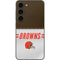 NFL Cleveland Browns White Striped Galaxy S23 Skin