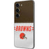 NFL Cleveland Browns White Striped Galaxy S23 Skin