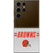NFL Cleveland Browns White Striped Galaxy S23 Ultra Skin