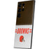 NFL Cleveland Browns White Striped Galaxy S23 Ultra Skin