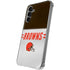 NFL Cleveland Browns White Striped Galaxy S24 Plus Clear Case
