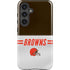 NFL Cleveland Browns White Striped Galaxy S24 Plus Impact Case