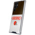 NFL Cleveland Browns White Striped Galaxy S24 Ultra Clear Case