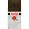 NFL Cleveland Browns White Striped Galaxy S9 Skin