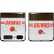 NFL Cleveland Browns White Striped Galaxy Z Flip Skin