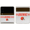 NFL Cleveland Browns White Striped Galaxy Z Flip3 5G Skin