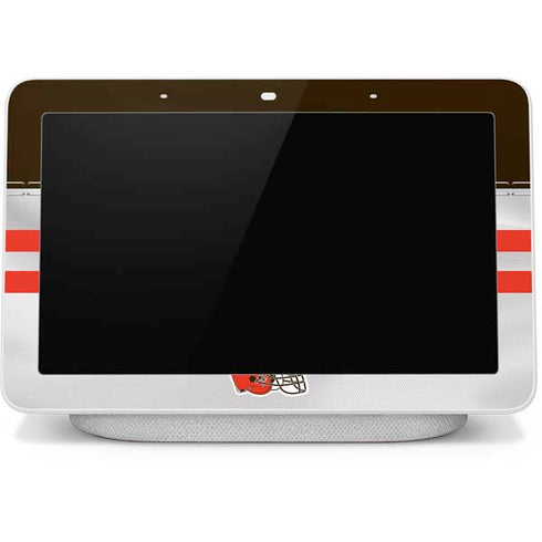 NFL Cleveland Browns White Striped Google Home Hub Skin