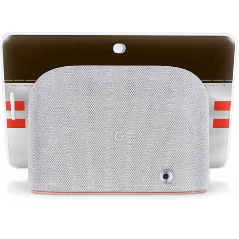 NFL Cleveland Browns White Striped Google Home Hub Skin