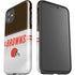 NFL Cleveland Browns White Striped iPhone 11 Impact Case