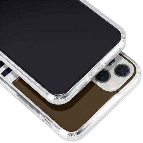 NFL Cleveland Browns White Striped iPhone 11 Pro Clear Case